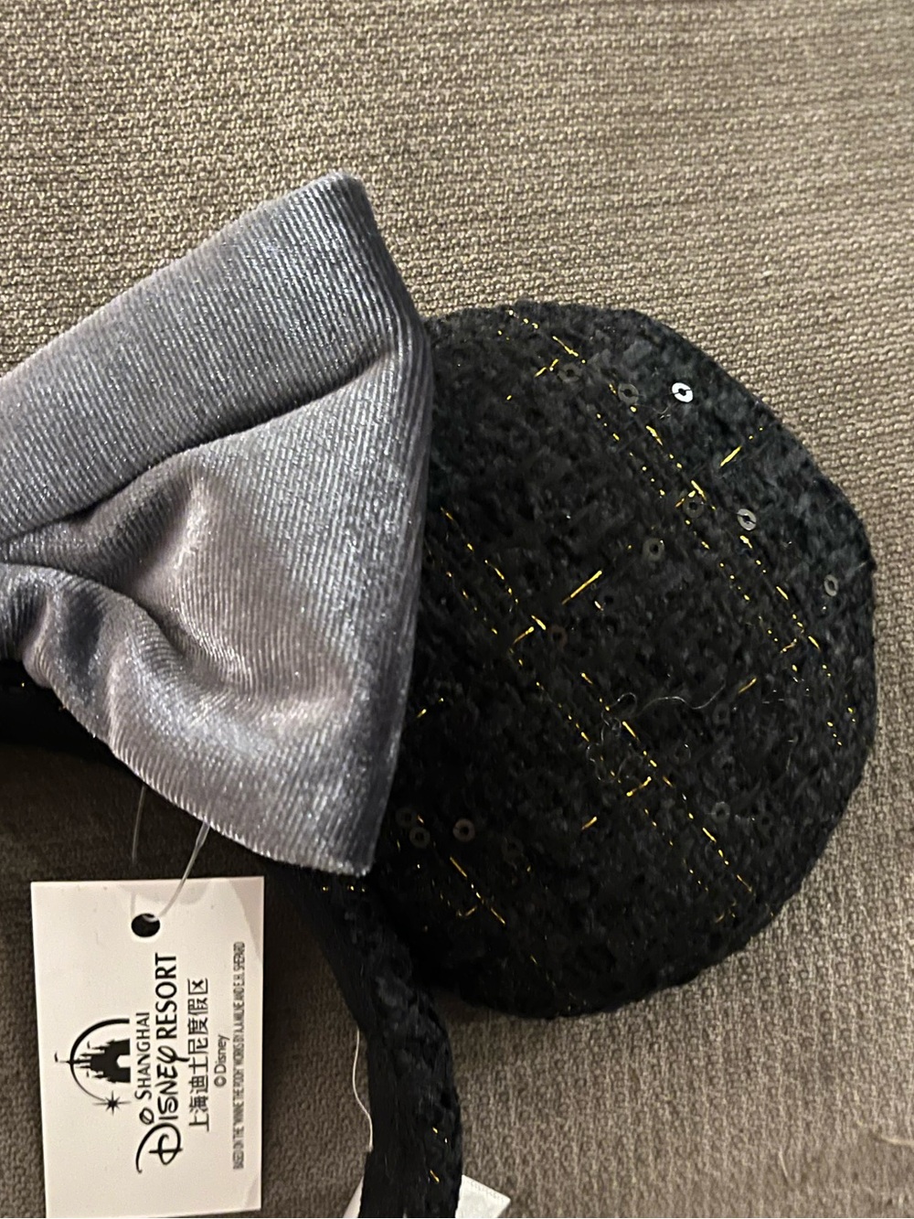 NWT DISNEY PARKS Japan Tokyo Disney Resort Black Bow Mickey Minnie Ears Headband - Picture 8 of 11